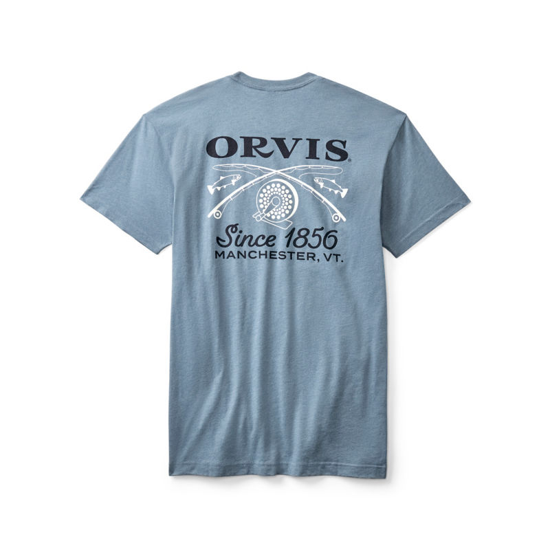 Crossed Rods T-Shirt - NAVY/SNOW