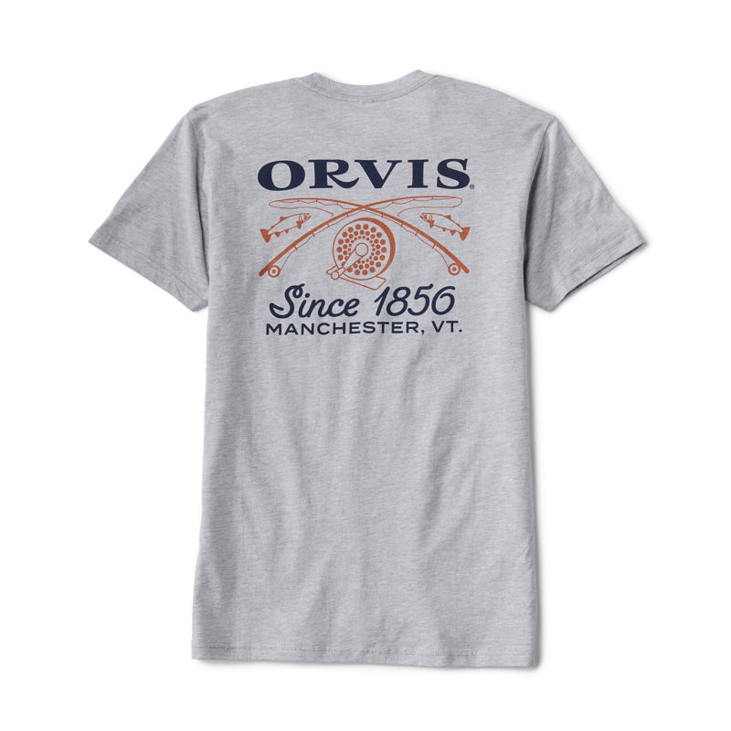 Crossed Rods T-Shirt - LIGHT GREY HEATHER