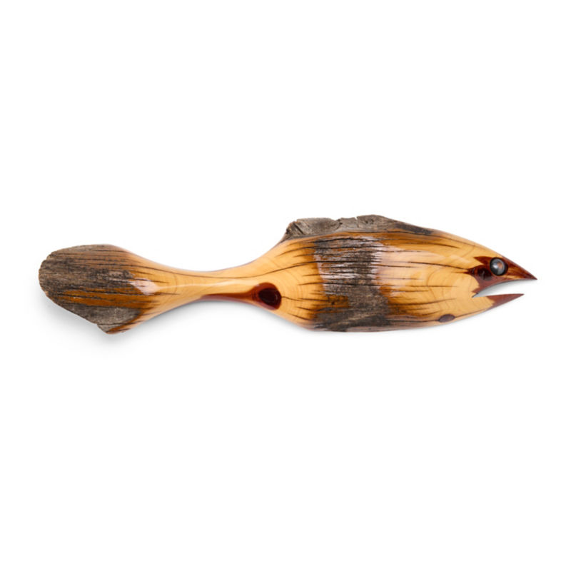 Hand-Carved Fence-Post Fish - 