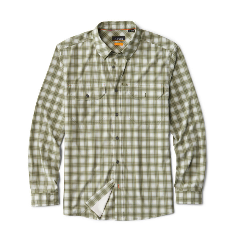 Stonefly Stretch Long-Sleeve Shirt - MOSS/SNOW PLAID