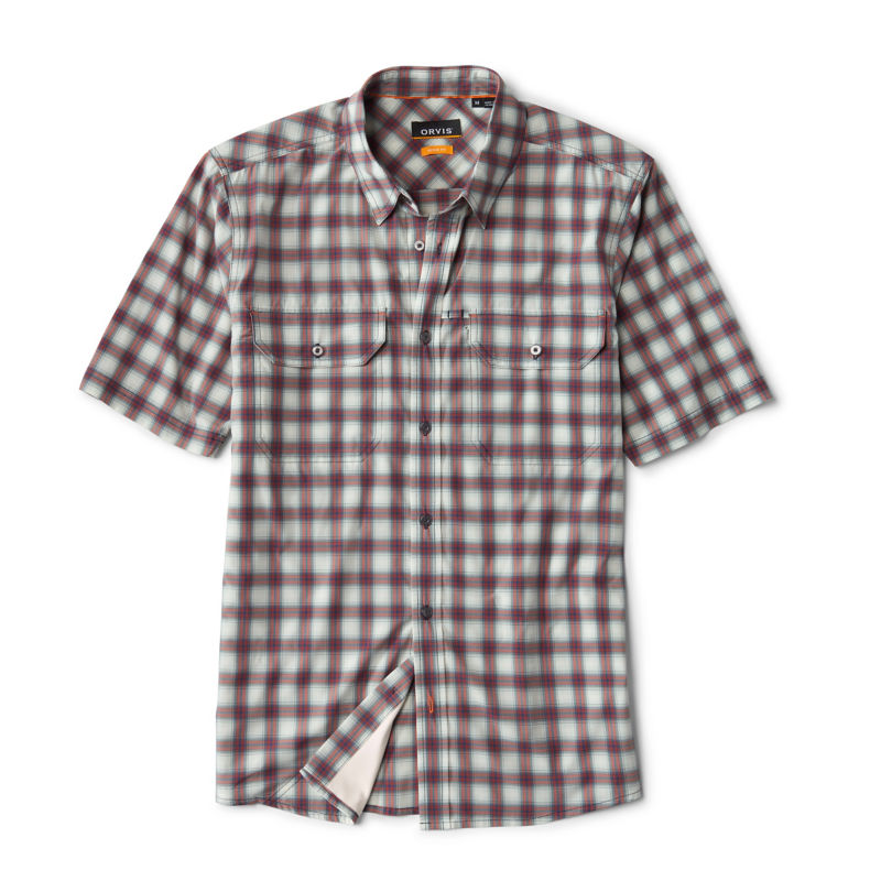 Stonefly Stretch Short-Sleeve Shirt - BLUE MIST/POPPY PLAID