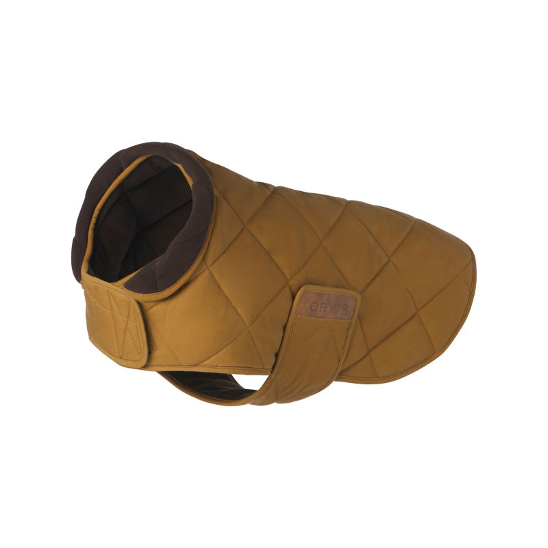 Quilted Waxed Cotton Dog Jacket - FIELD KHAKI image number 1