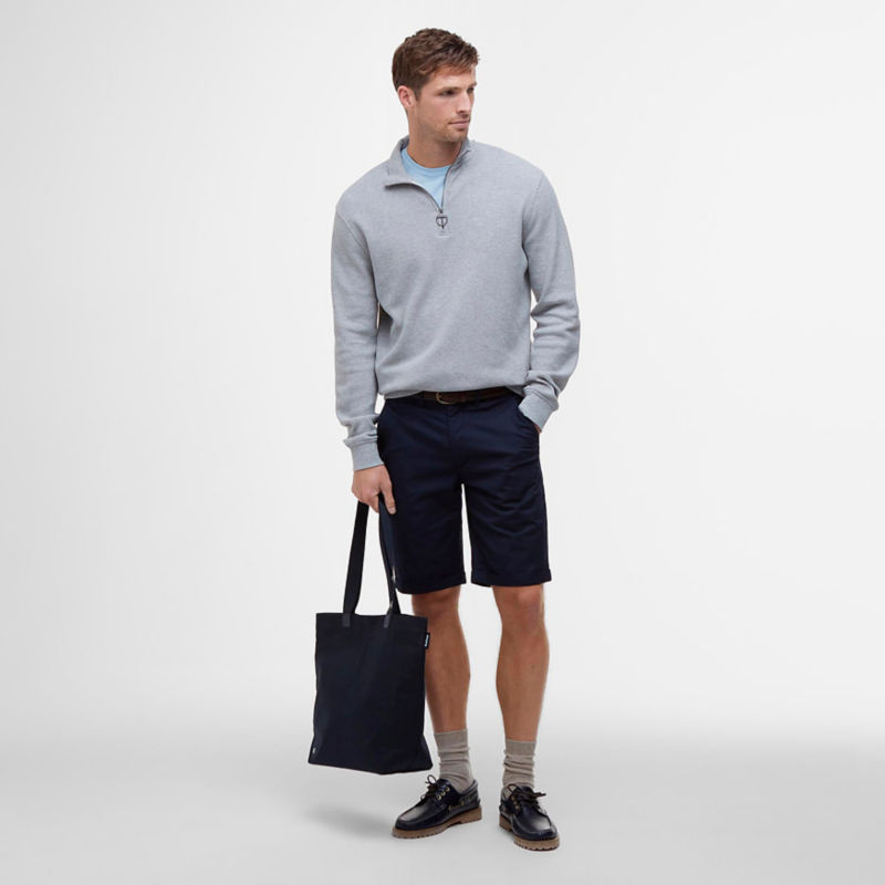 Barbour&reg; Interlock Pique 1/2-Zip Sweater - GREY MARL image number 4