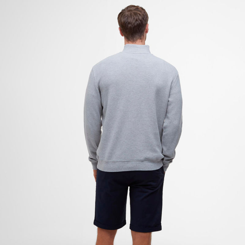Barbour&reg; Interlock Pique 1/2-Zip Sweater - GREY MARL image number 3