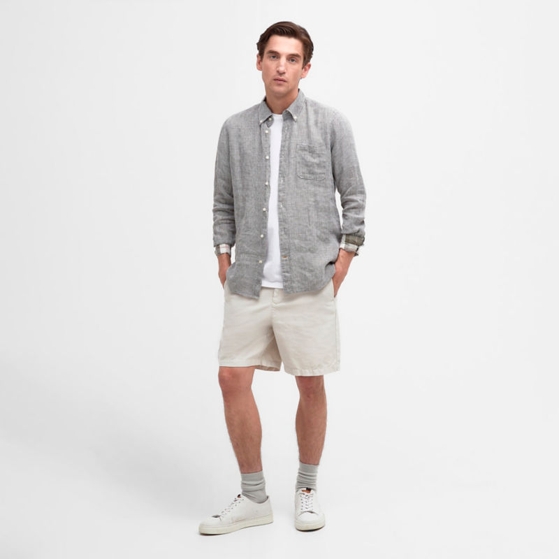 Barbour&reg; Linton Tailored Long-Sleeve Shirt - OLIVE image number 4