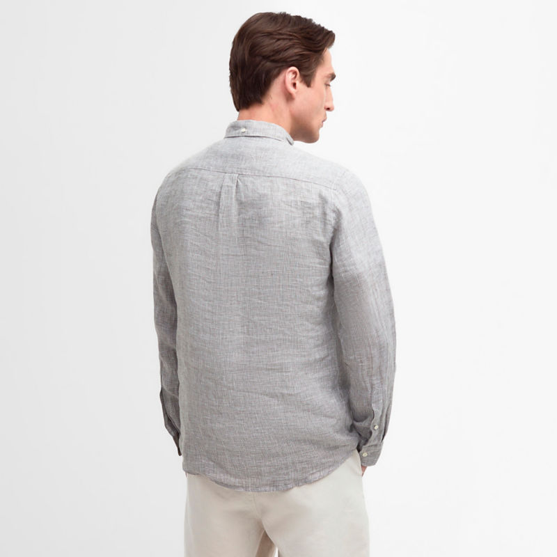 Barbour&reg; Linton Tailored Long-Sleeve Shirt - OLIVE image number 3