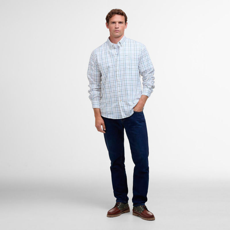 Barbour&reg; Caswell Tattersall Long-Sleeve Shirt - PINE image number 5