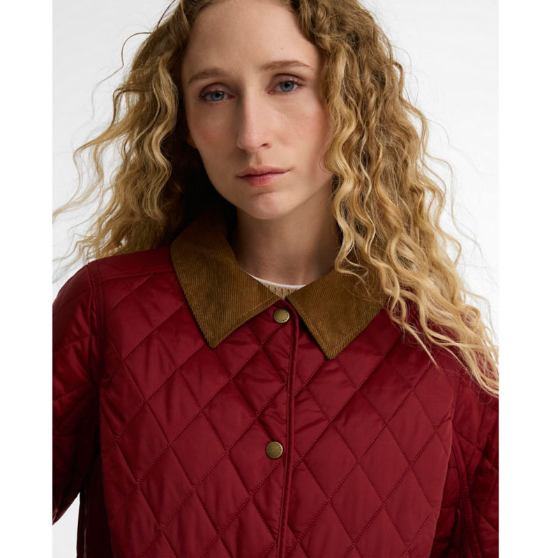 Barbour&reg; Annandale Quilted Jacket - CRANBERRY RED image number 1