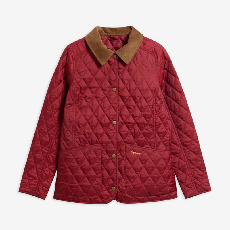 Barbour&reg; Annandale Quilted Jacket - CRANBERRY RED image number 3