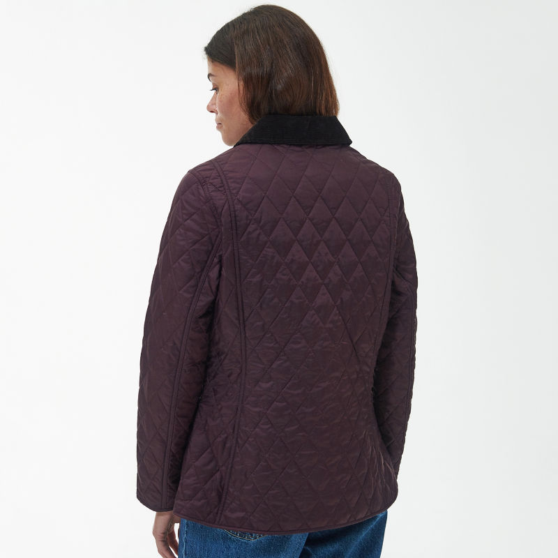 Barbour&reg; Annandale Quilted Jacket - BLACK CHERRY image number 4
