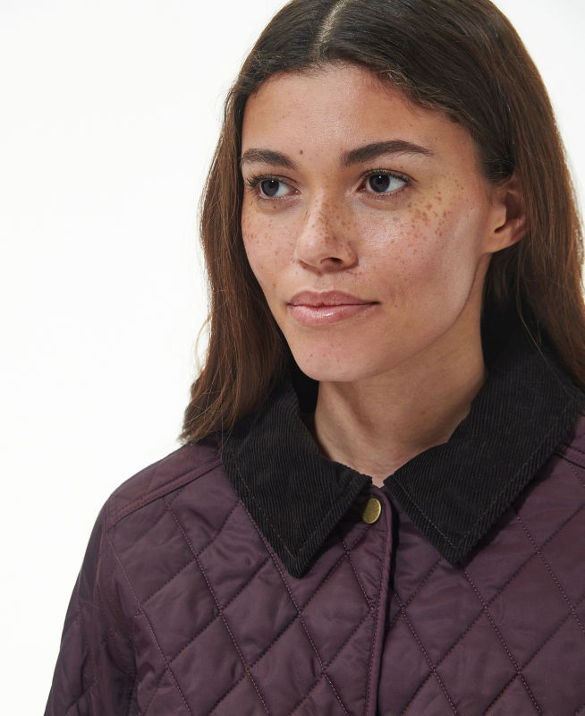 Barbour&reg; Annandale Quilted Jacket - BLACK CHERRY image number 1