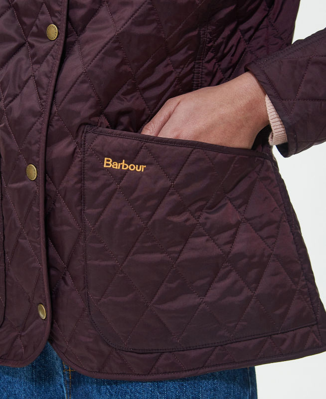 Barbour&reg; Annandale Quilted Jacket - BLACK CHERRY image number 2