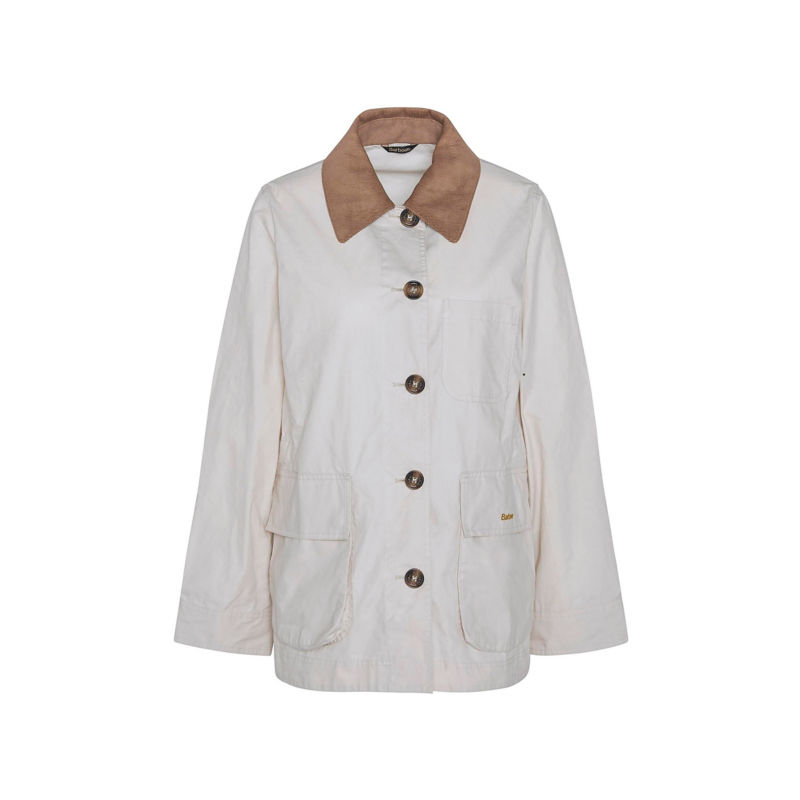 Barbour&reg; Averie Showerproof Jacket - OATMEAL/ANCIENT TARTAN image number 6