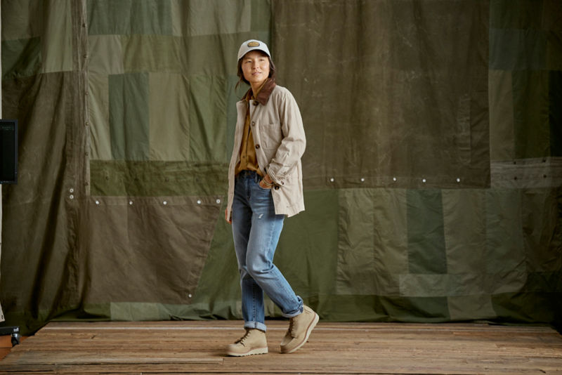 Barbour&reg; Averie Showerproof Jacket - OATMEAL/ANCIENT TARTAN image number 4