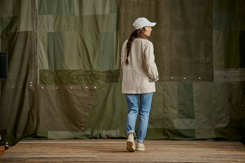 Barbour&reg; Averie Showerproof Jacket - OATMEAL/ANCIENT TARTAN image number 5