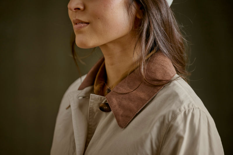 Barbour&reg; Averie Showerproof Jacket - OATMEAL/ANCIENT TARTAN image number 1