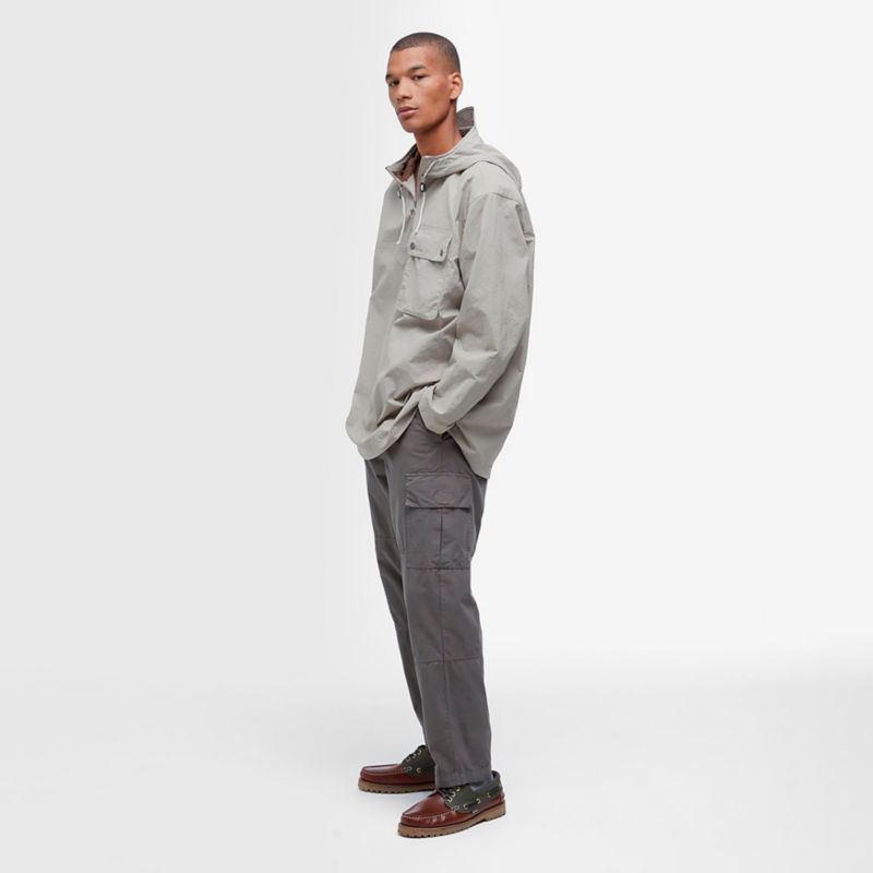 Barbour&reg; Durham Hooded Overshirt - STONE image number 5