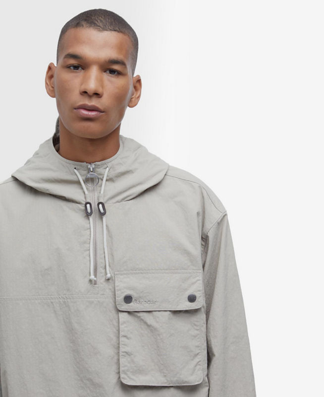 Barbour&reg; Durham Hooded Overshirt - STONE image number 1