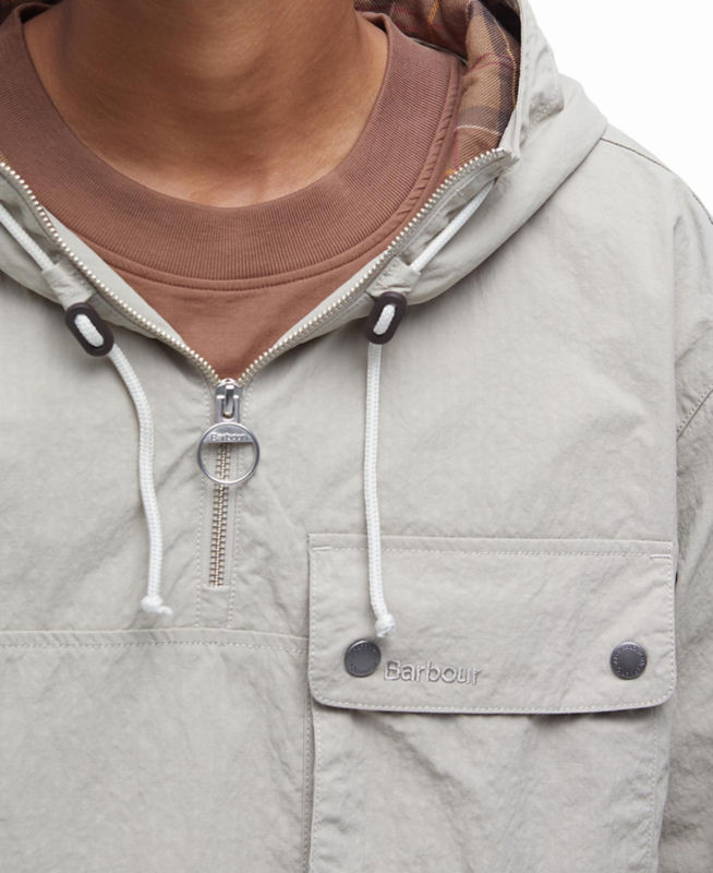 Barbour&reg; Durham Hooded Overshirt - STONE image number 2