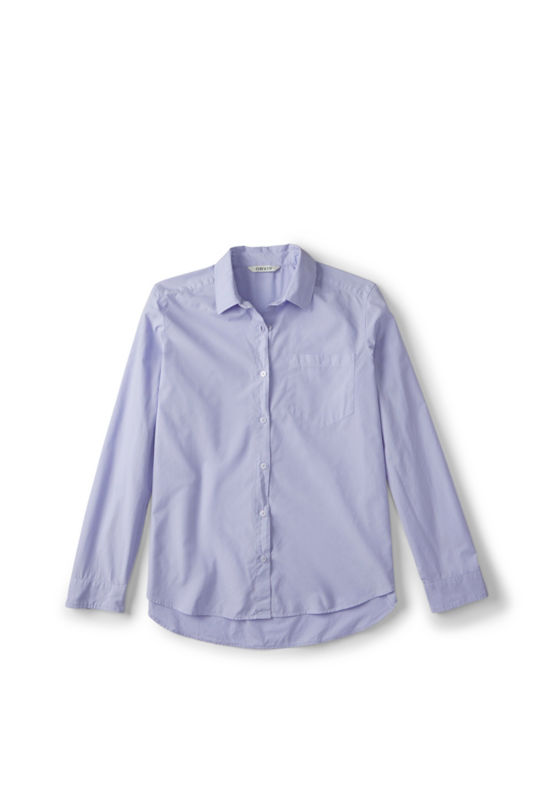 Women&rsquo;s Heritage Poplin Garment-Dyed Long-Sleeve Shirt - SNOW SHADOW