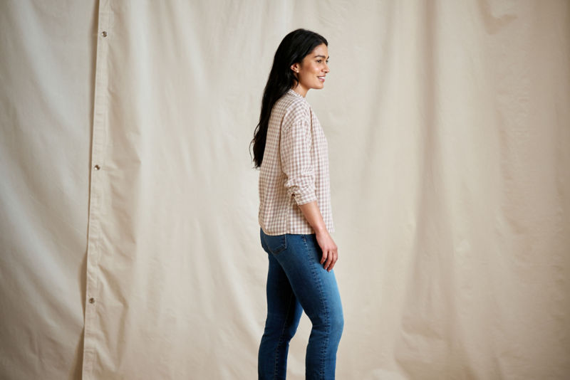 Women&rsquo;s Sunderland Brushed Twill Long-Sleeve Top - SNOW MINI WINDOWPANE image number 2