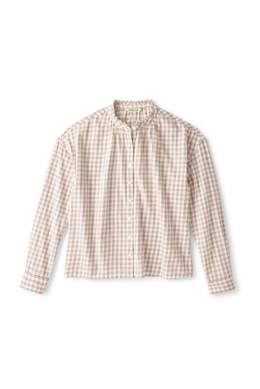 Women&rsquo;s Sunderland Brushed Twill Long-Sleeve Top - SNOW MINI WINDOWPANE image number 4