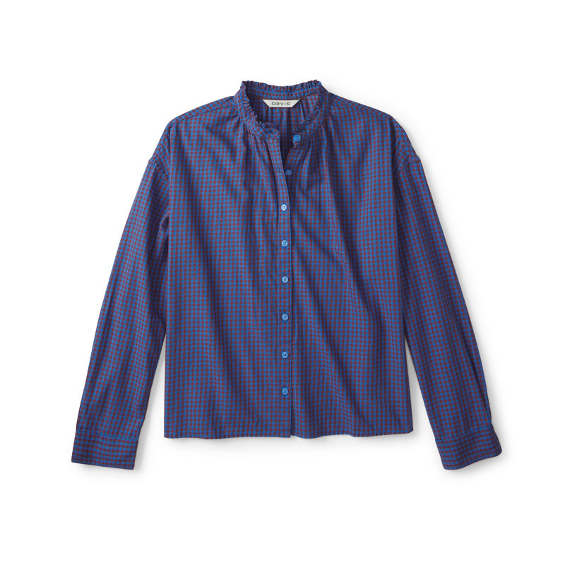 Women&rsquo;s Sunderland Brushed Twill Long-Sleeve Top - RAISIN/BLUE JAY GINGHAM image number 0