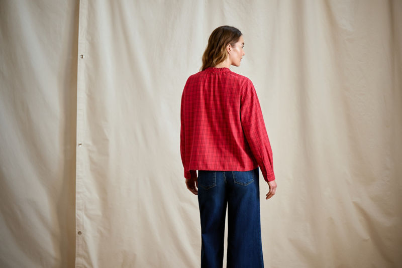 Women&rsquo;s Sunderland Brushed Twill Long-Sleeve Top - CURRANT PLAID image number 3