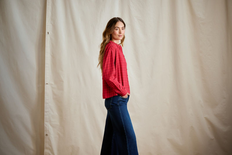 Women&rsquo;s Sunderland Brushed Twill Long-Sleeve Top - CURRANT PLAID image number 2