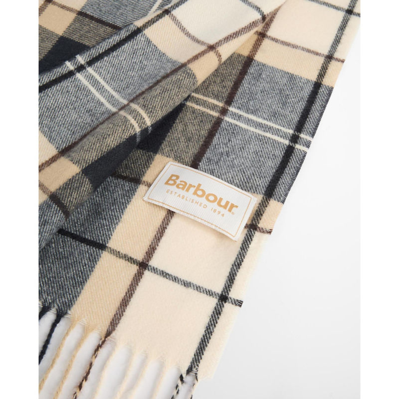 Barbour&reg; Hailes Tartan Scarf - LIGHT BIRCHWOOD DRESS TARTAN image number 2