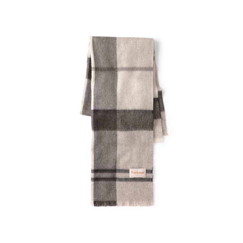 Barbour&reg; Rosefield Tartan Scarf - MONOCHROME TARTAN