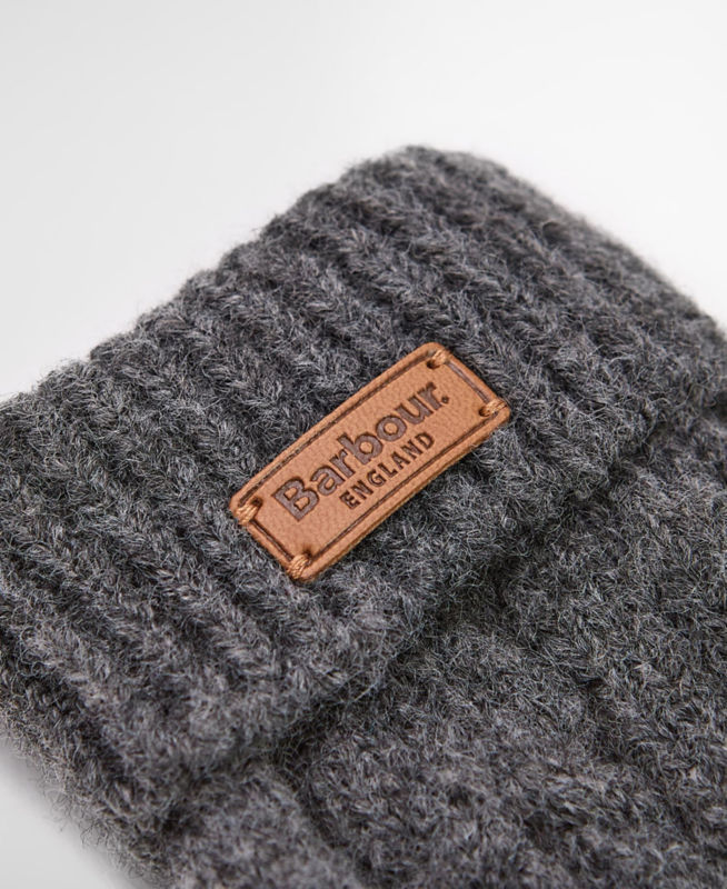 Barbour&reg; Elsdon Knitted Mittens - GREY image number 1