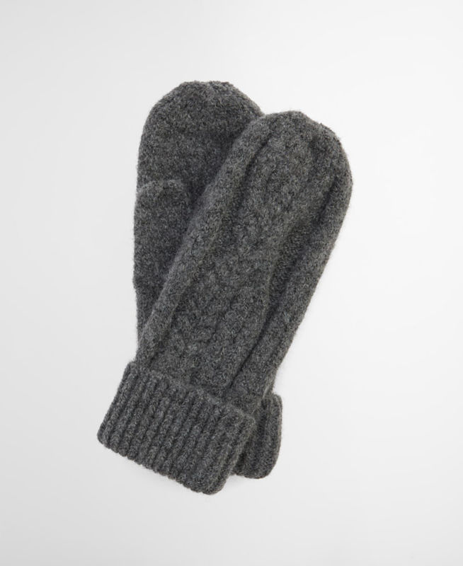 Barbour&reg; Elsdon Knitted Mittens - GREY