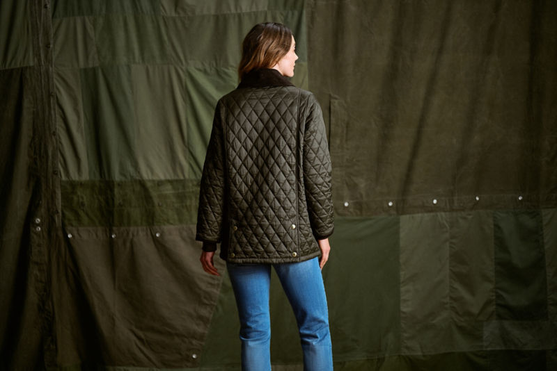 Barbour&reg; Modern Beadnell Quilted Jacket - SAGE image number 4