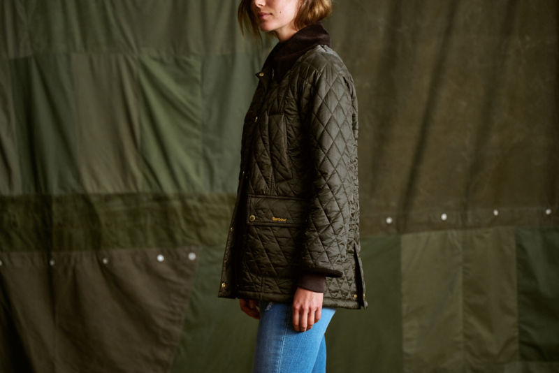 Barbour&reg; Modern Beadnell Quilted Jacket - SAGE image number 2
