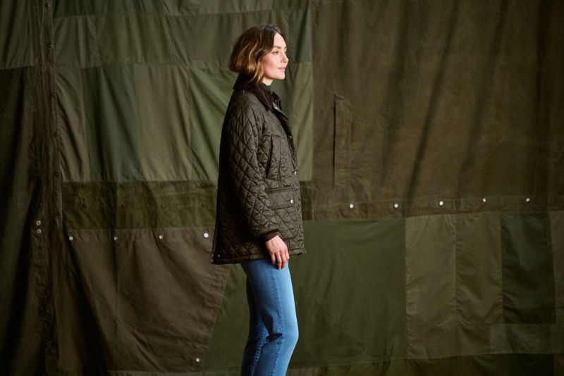 Barbour&reg; Modern Beadnell Quilted Jacket - SAGE image number 3
