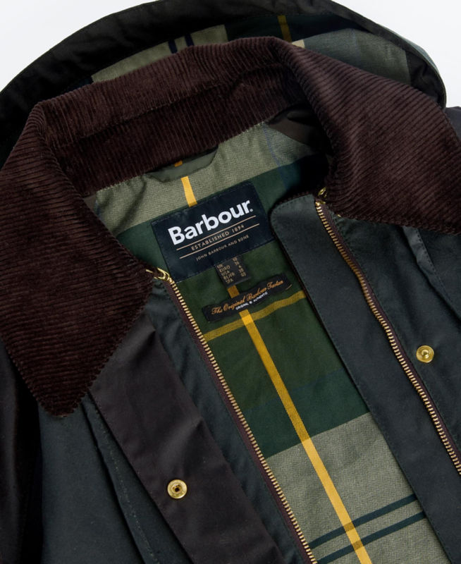 Barbour&reg; Reighton Waxed Jacket - SAGE/RUSTIC image number 7