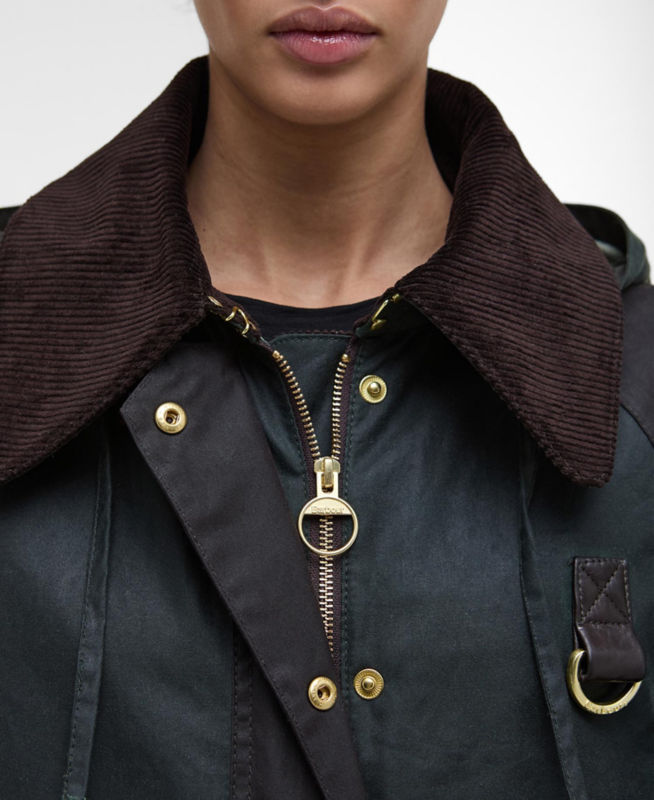 Barbour&reg; Reighton Waxed Jacket - SAGE/RUSTIC image number 2