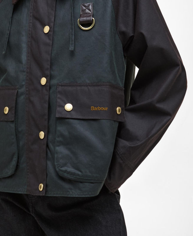 Barbour&reg; Reighton Waxed Jacket - SAGE/RUSTIC image number 3