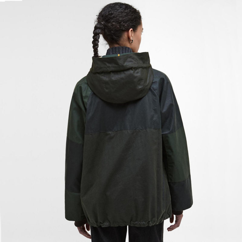 Barbour&reg; Keeley Waxed Jacket - FERN/SAGE/DUFFLE BAG image number 5