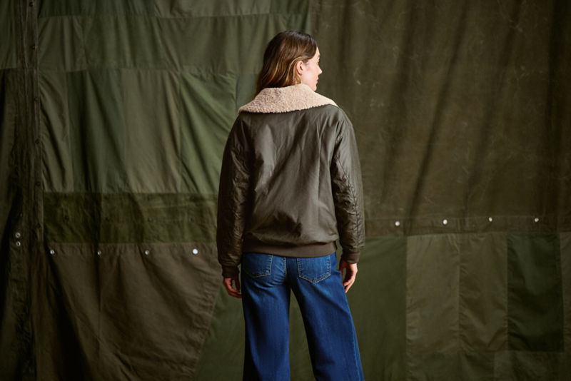 Barbour&reg; Maxine Waxed Jacket - ARCHIVE OLIVE image number 4