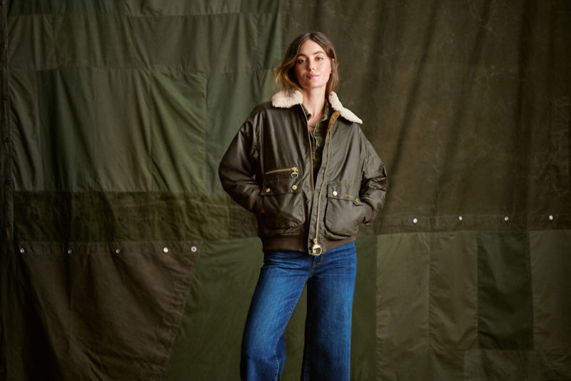 Barbour&reg; Maxine Waxed Jacket - ARCHIVE OLIVE