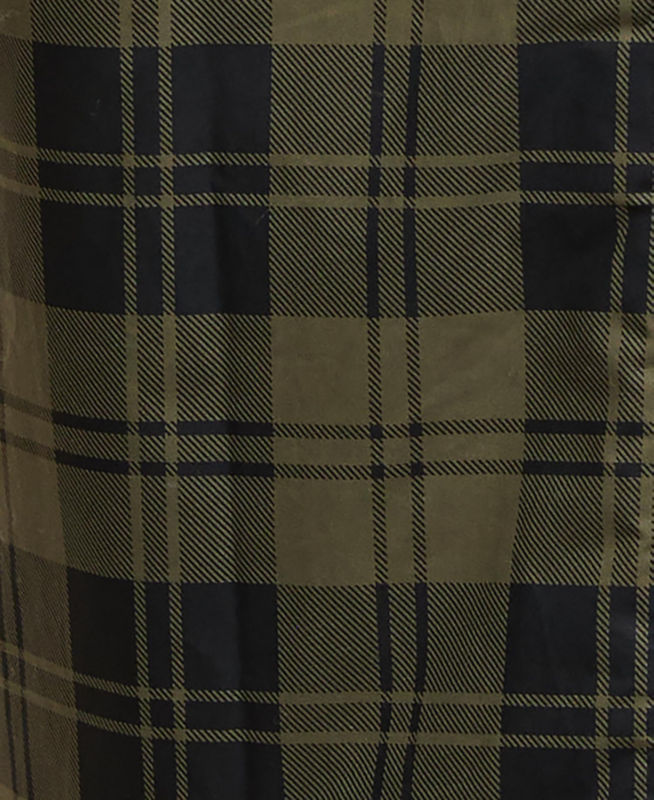 Barbour&reg; Elaine Showerproof Jacket - OLIVE CHECK/BLACK image number 6