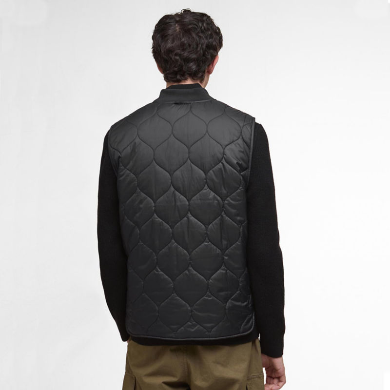 Barbour&reg; Re-Engineered Liddesdale Quilted Utility Gilet - BLACK image number 4