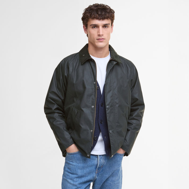 Barbour&reg; Tracker Waxed Jacket - SAGE EXCLUSIVE