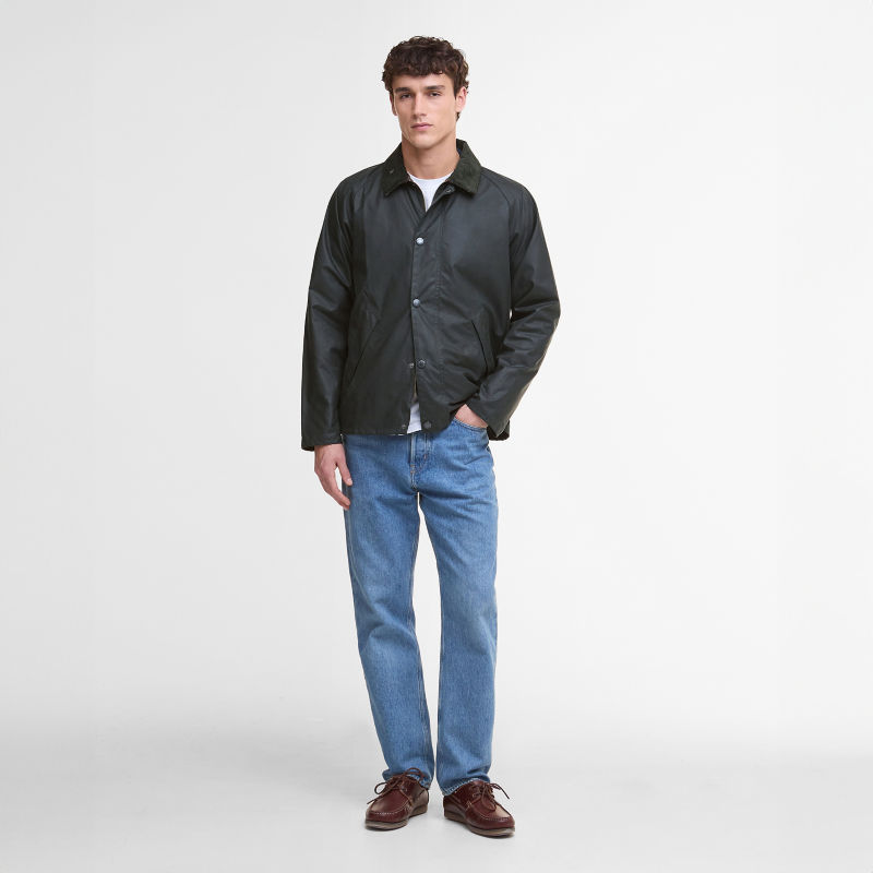 Barbour&reg; Tracker Waxed Jacket - SAGE EXCLUSIVE image number 5