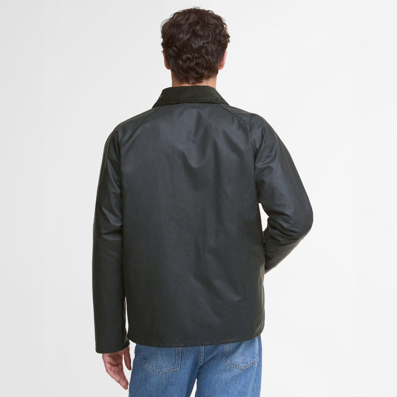 Barbour&reg; Tracker Waxed Jacket - SAGE EXCLUSIVE image number 4