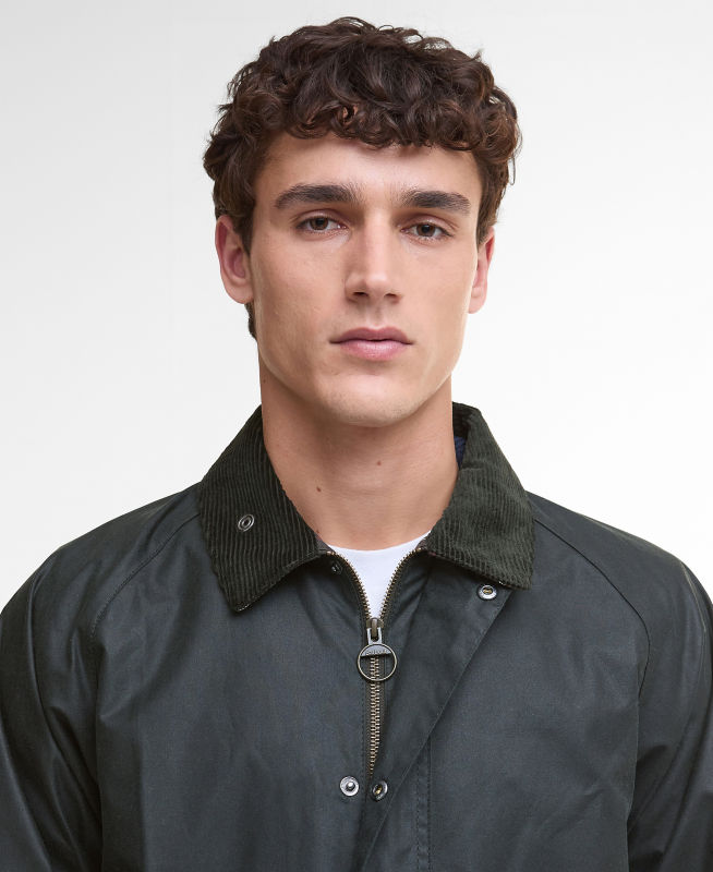 Barbour&reg; Tracker Waxed Jacket - SAGE EXCLUSIVE image number 1