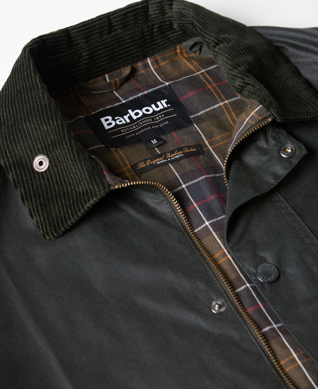 Barbour&reg; Tracker Waxed Jacket - SAGE EXCLUSIVE image number 7