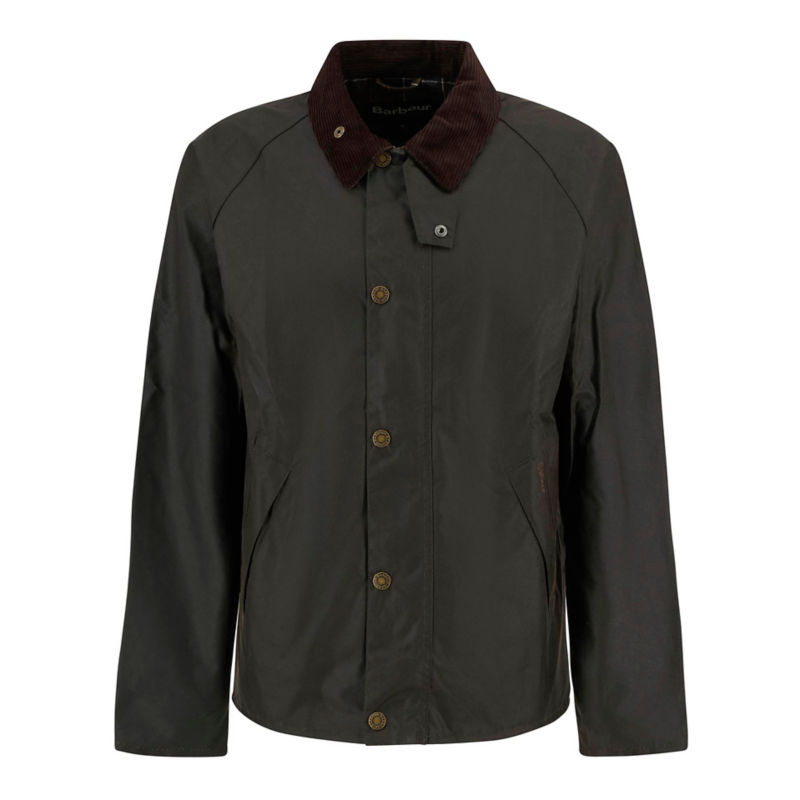Barbour&reg; Tracker Waxed Jacket - OLIVE image number 5